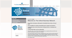 Desktop Screenshot of oxfordbusinessnetwork.co.uk