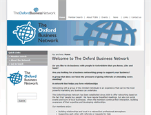 Tablet Screenshot of oxfordbusinessnetwork.co.uk